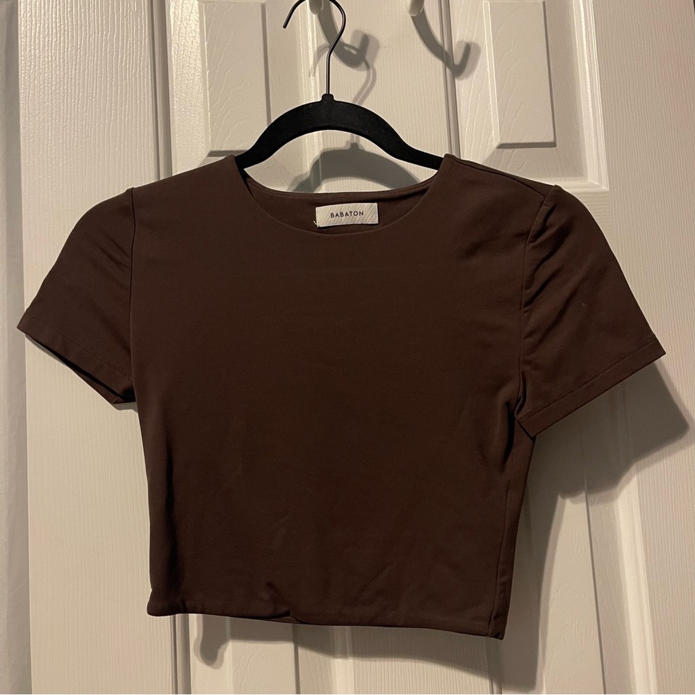 Aritzia Babaton Contour Cropped T-Shirt